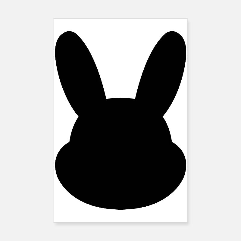 Bunny head Poster 8" x 12" (20x30 cm)