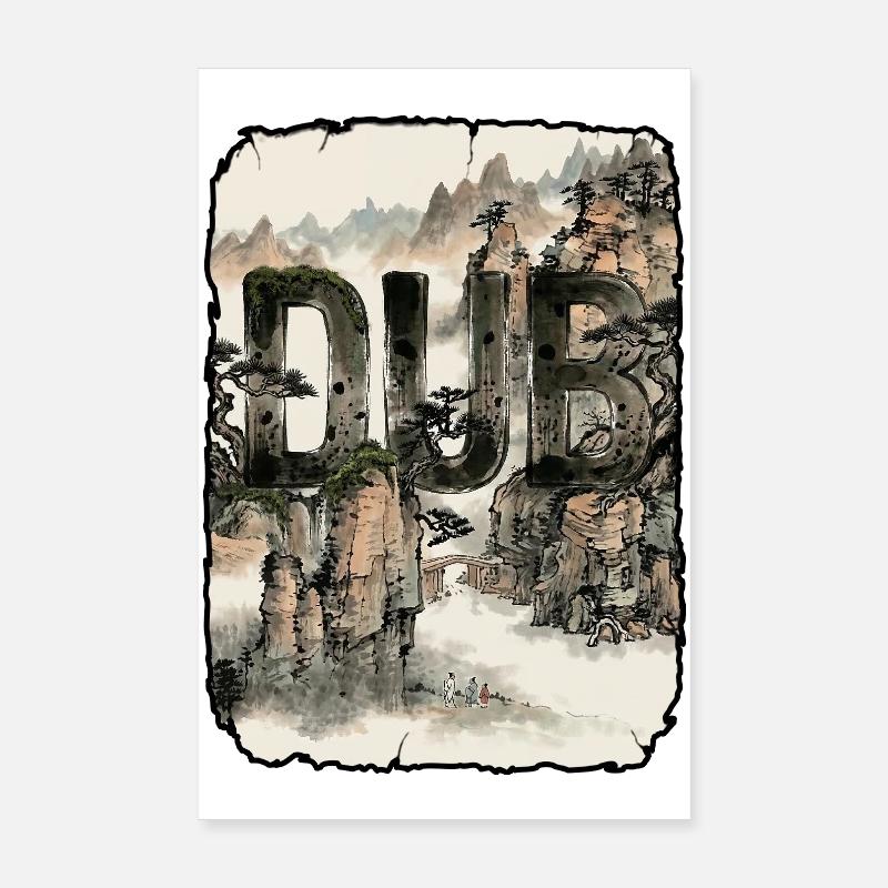 Reggae asiatique dub Poster 20 x 30 cm