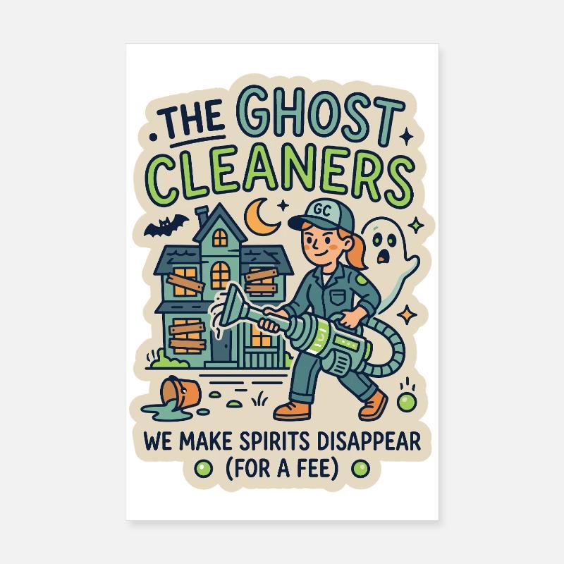Humour de Ghost Cleaner Ghost Hunter Poster 20 x 30 cm
