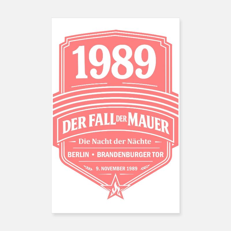 1989 – La Chute du Mur Poster 20 x 30 cm