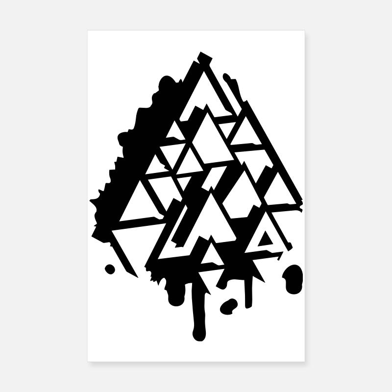 un triangle graffiti Poster 20 x 30 cm