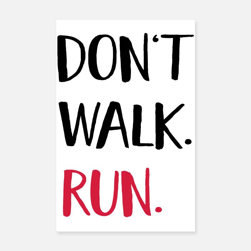 run Poster 8" x 12" (20x30 cm)