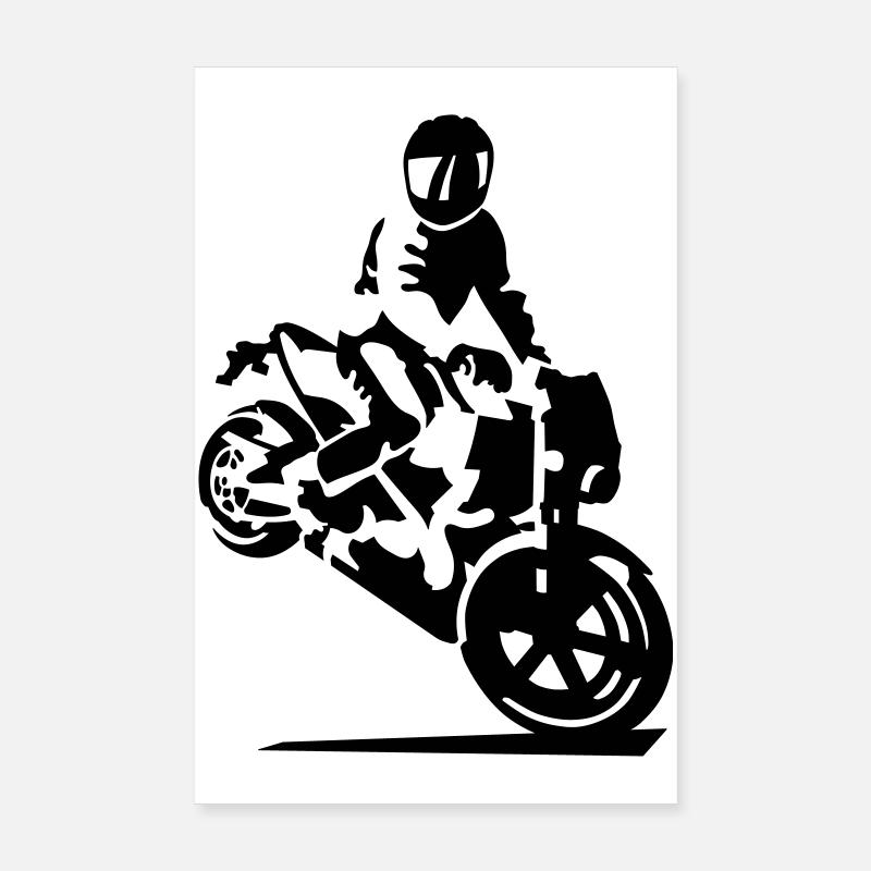 motorcycle stunt Poster 8" x 12" (20x30 cm)