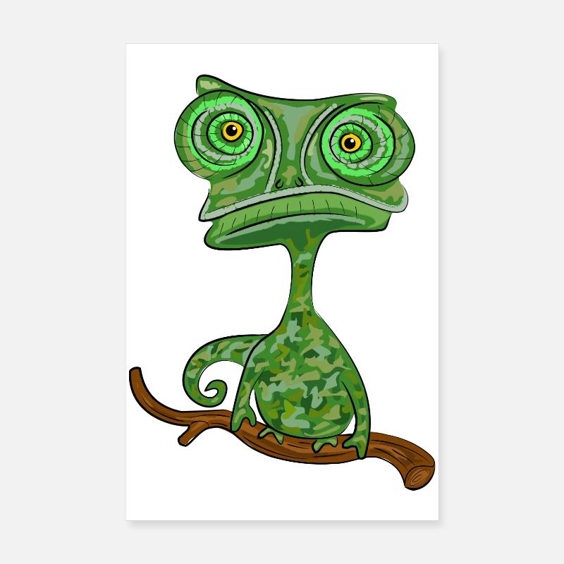chamaeleon tier exotisch Poster 20x30 cm