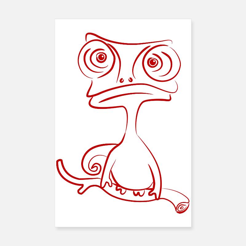 caméléon Poster 20 x 30 cm