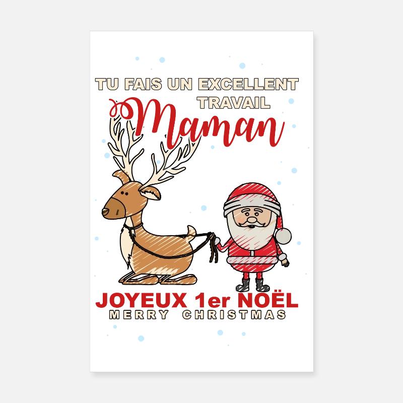 1st Christmas Poster 8" x 12" (20x30 cm)
