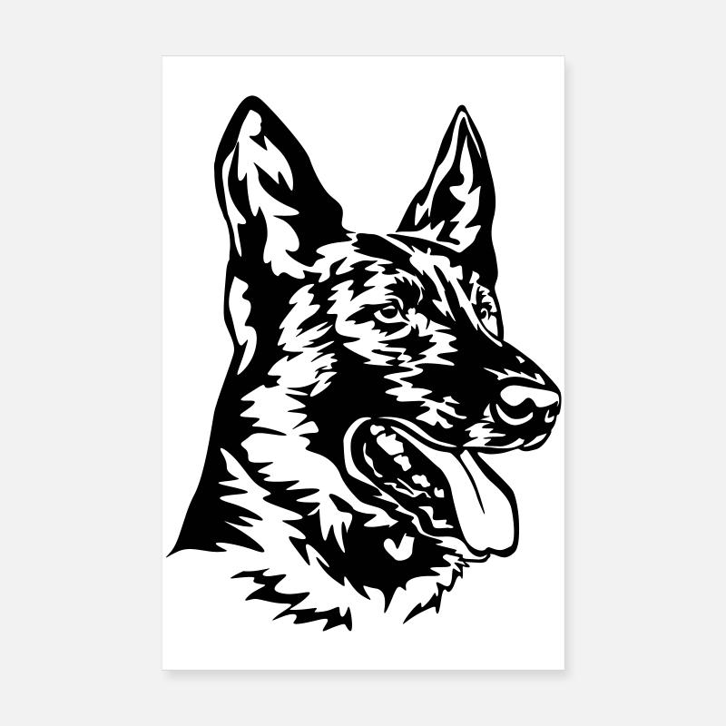 Hollandse Herdershond Poster 8" x 12" (20x30 cm)