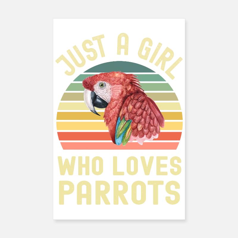 Parrot Macaw Poster 8" x 12" (20x30 cm)