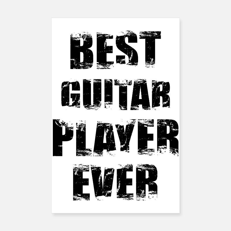 Best Guitarist Poster 8" x 12" (20x30 cm)