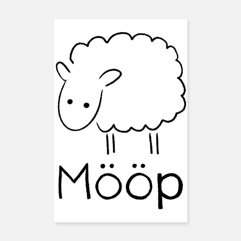 Mööp Schaf Poster 20x30 cm
