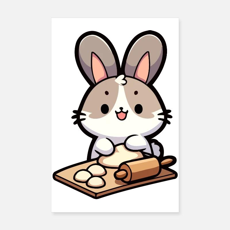 Bunny Baker: Der Teig-Delighter Poster 20x30 cm
