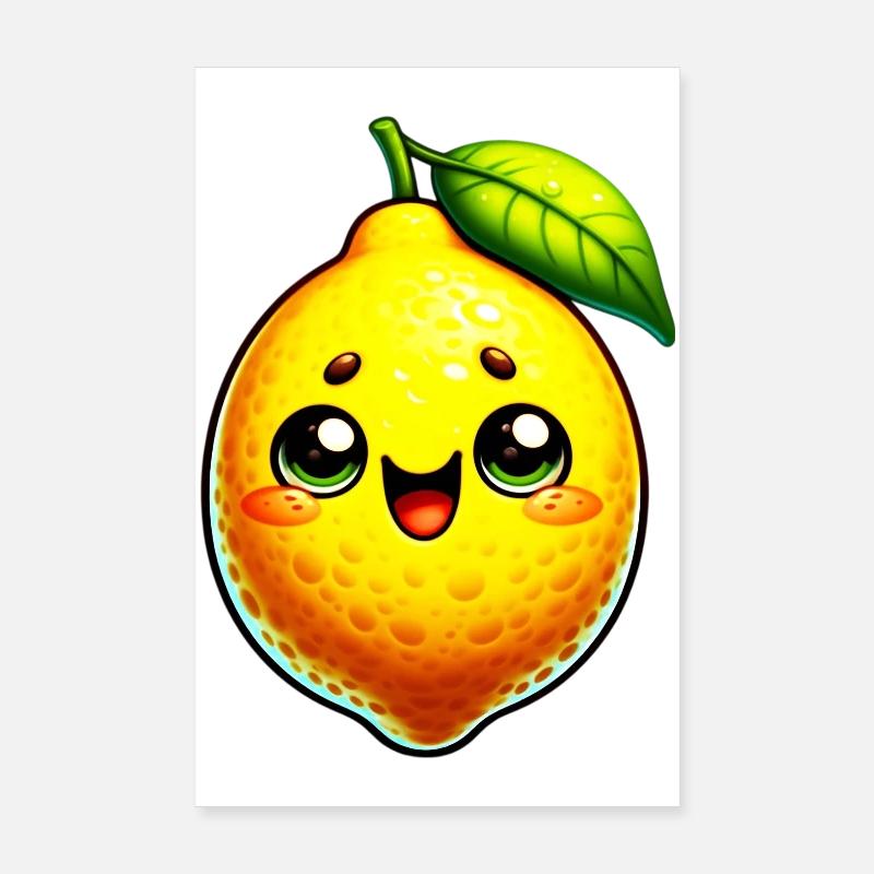 Zitrone Zitronen Poster 20x30 cm