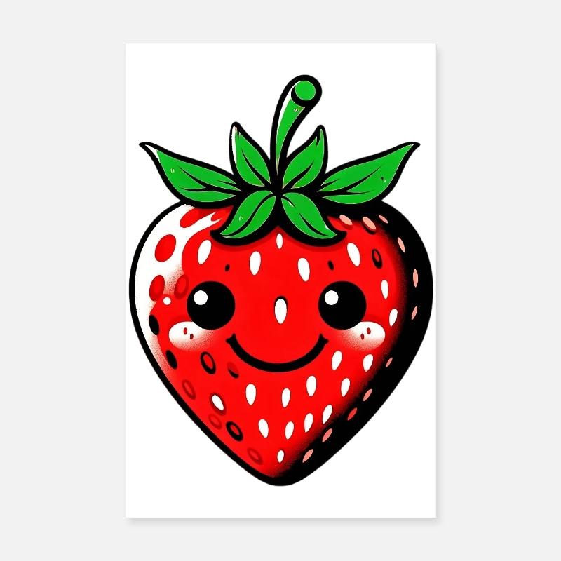 Erdbeeren Erdbeeren Poster 20x30 cm