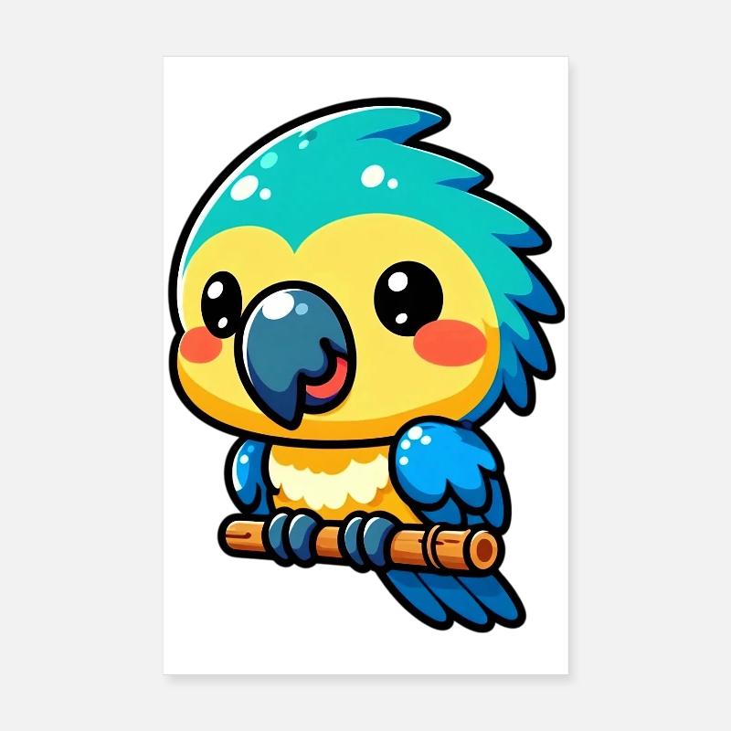 Parrot Poster 8" x 12" (20x30 cm)