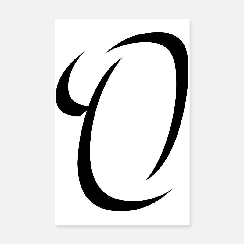 Letter O, name, the letter O Poster 8" x 12" (20x30 cm)