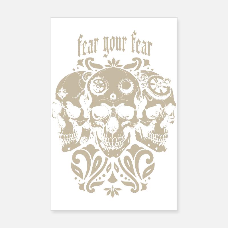 Drei Skulls Poster 20x30 cm