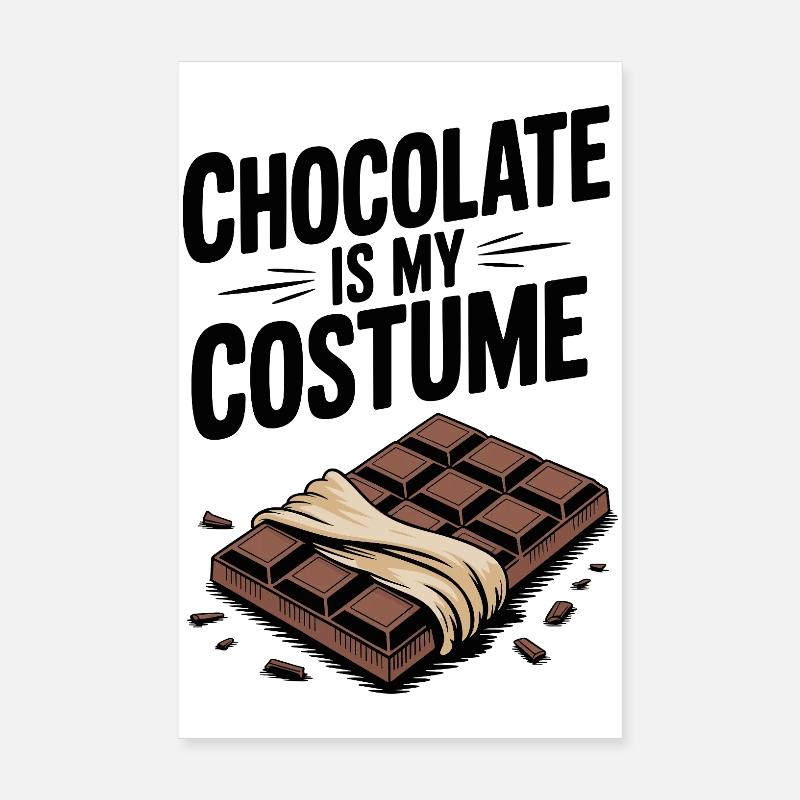 Le chocolat, c’est mon costume Poster 20 x 30 cm