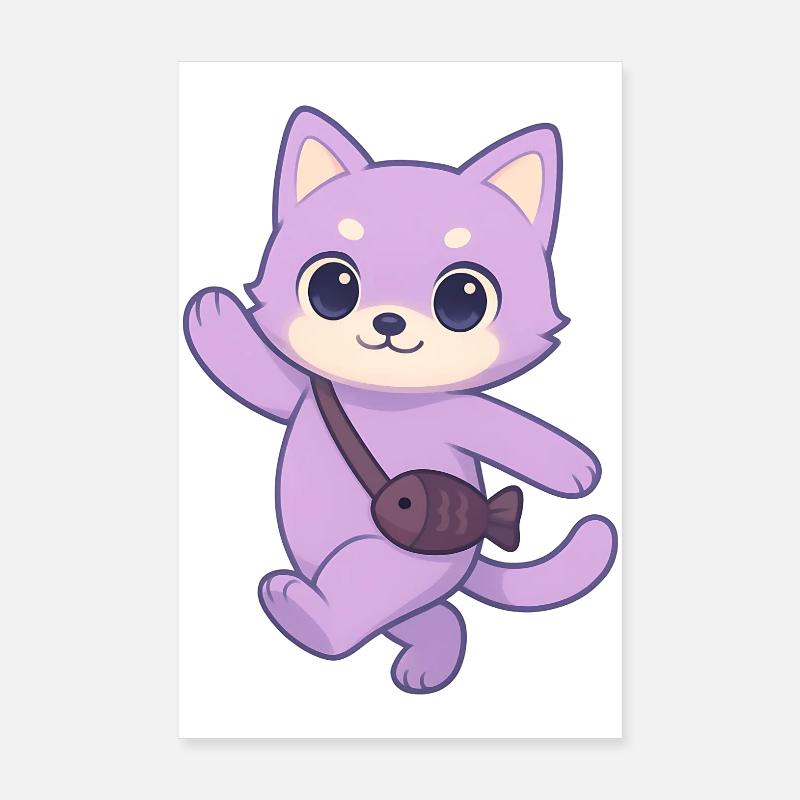 Chat Coquet Poster 20 x 30 cm