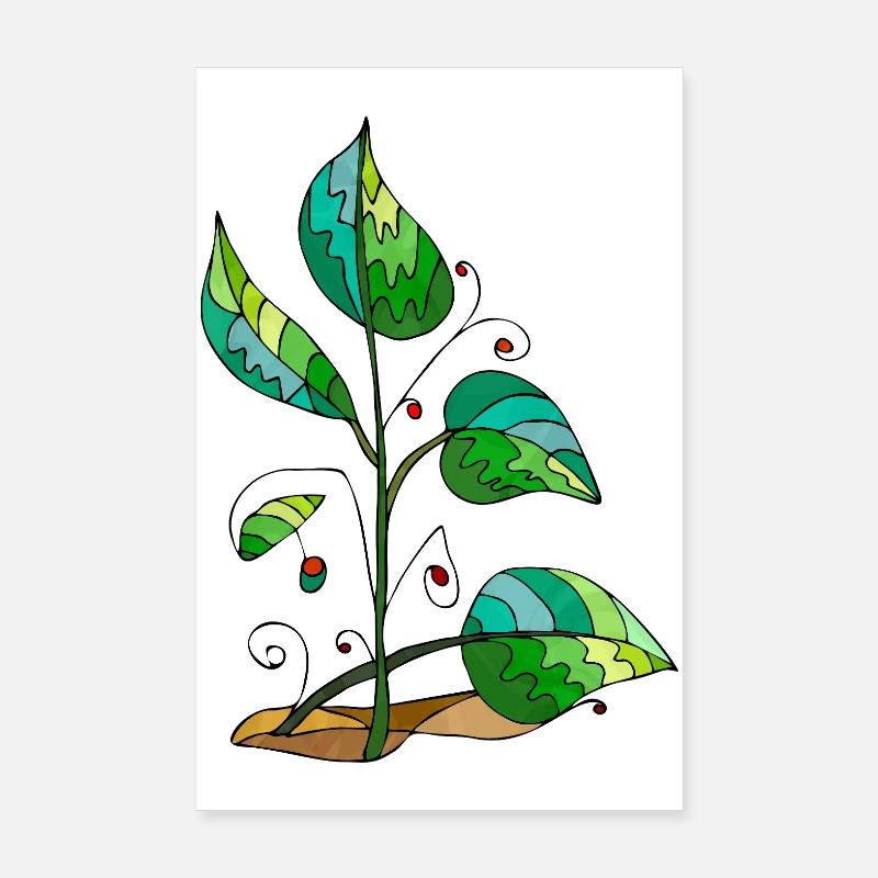 leaves Poster 8" x 12" (20x30 cm)