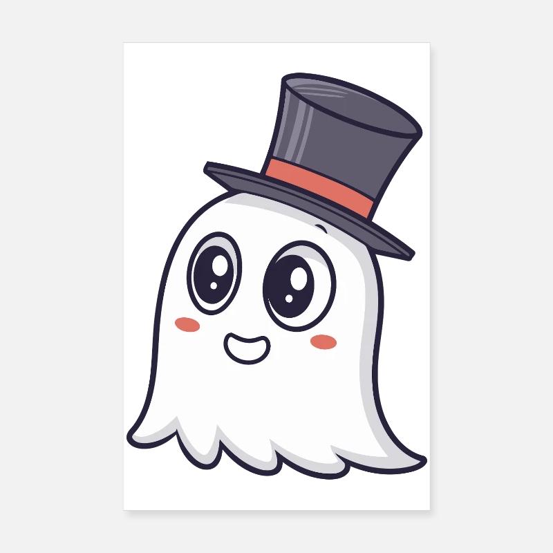 Schicker Ghost Zylinder Poster 20x30 cm