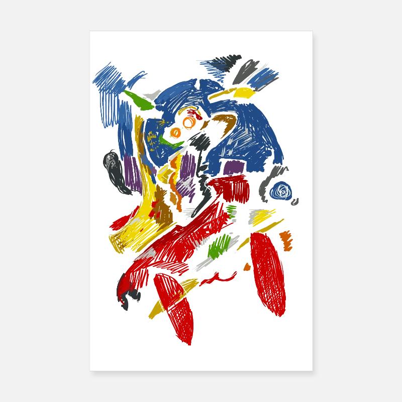 Pop Art abstrait Poster 20 x 30 cm