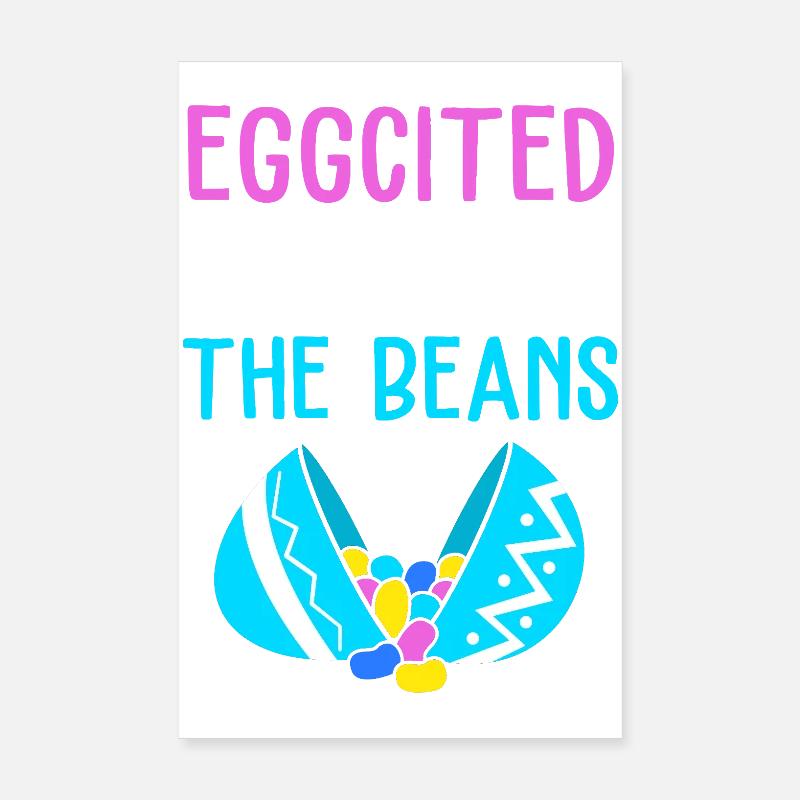 Gender Reveal Easter Mom-to-be Poster 8" x 12" (20x30 cm)