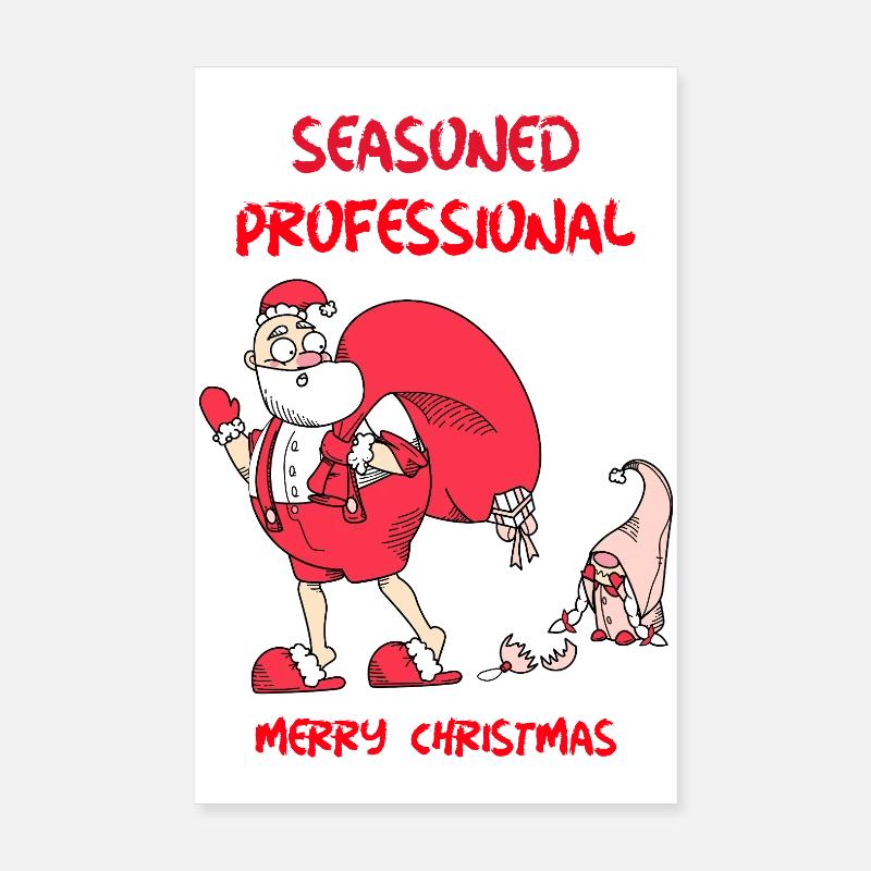 Design de Noël professionnel chevronné Poster 20 x 30 cm