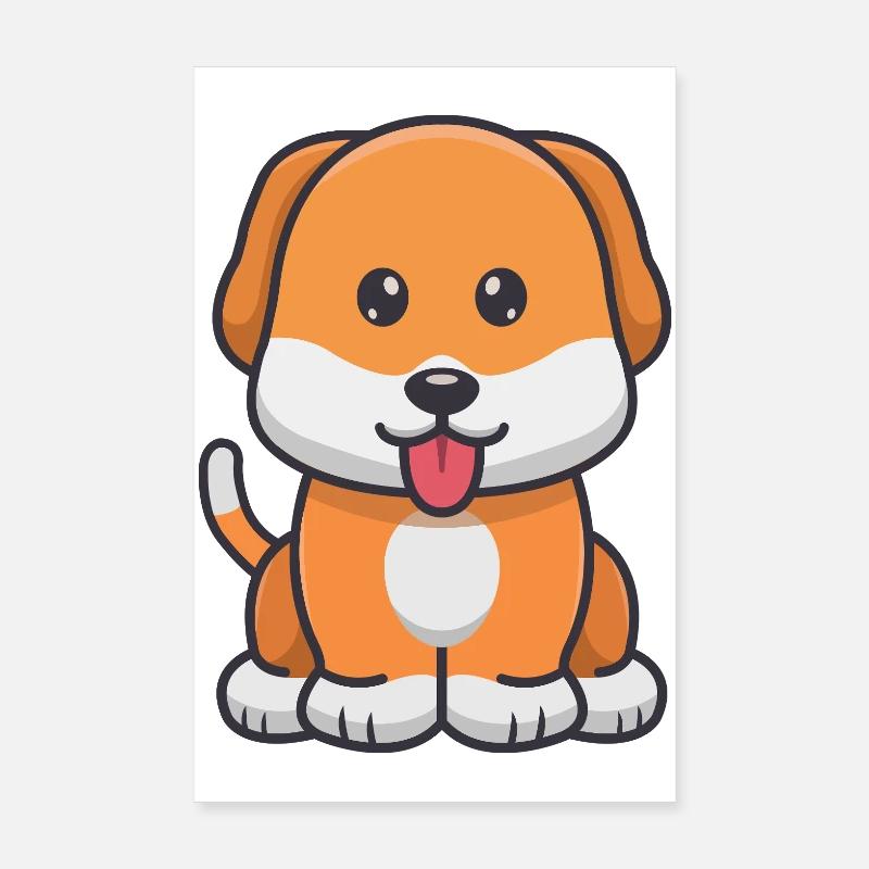 Süßer Hund Poster 20x30 cm
