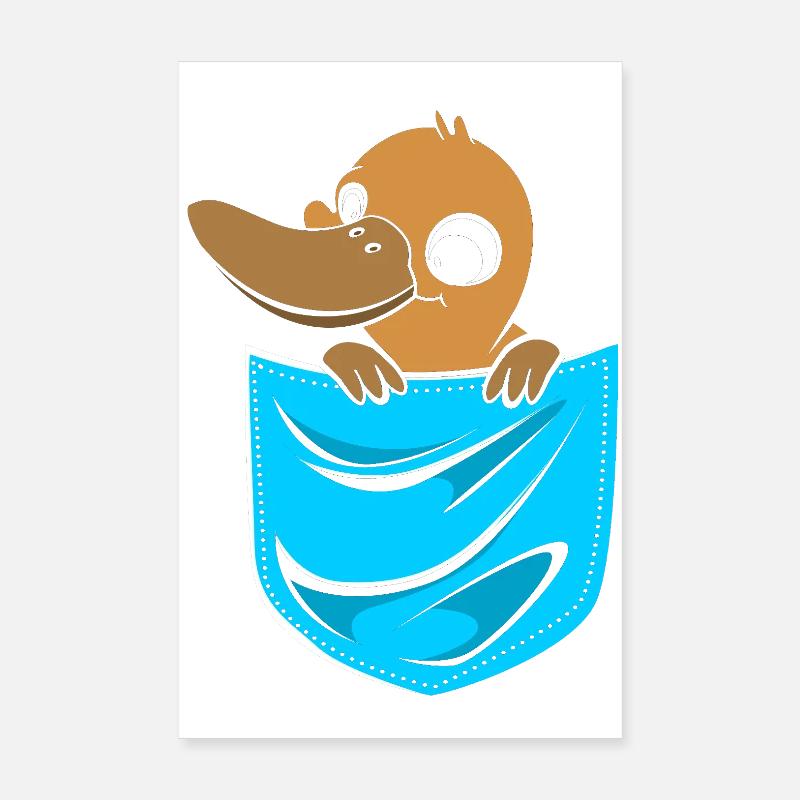 Platypus Platypus Platypus Poster 8" x 12" (20x30 cm)
