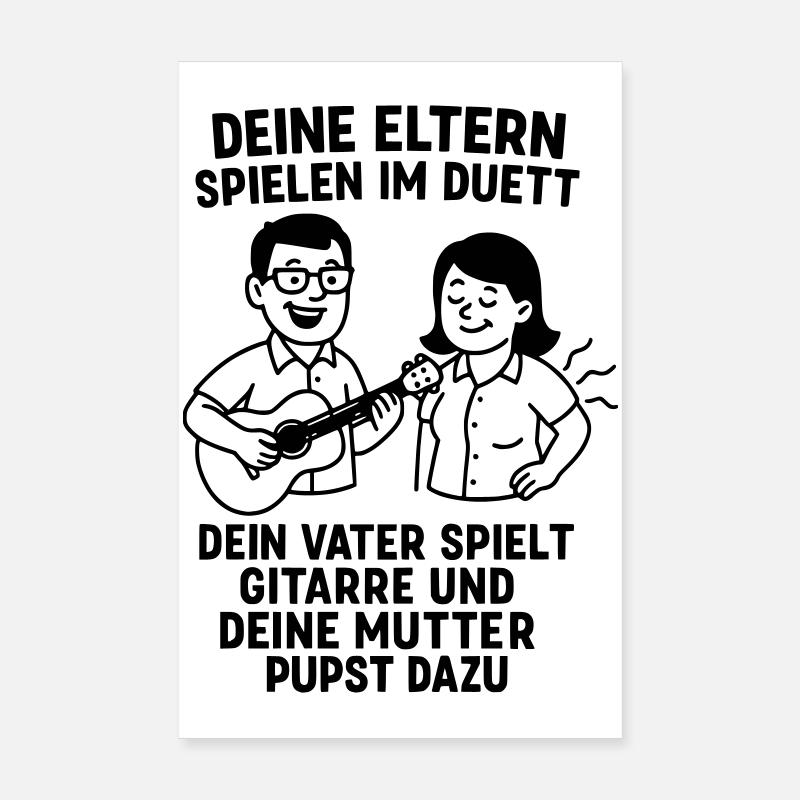 duett eltern musik Poster 20x30 cm