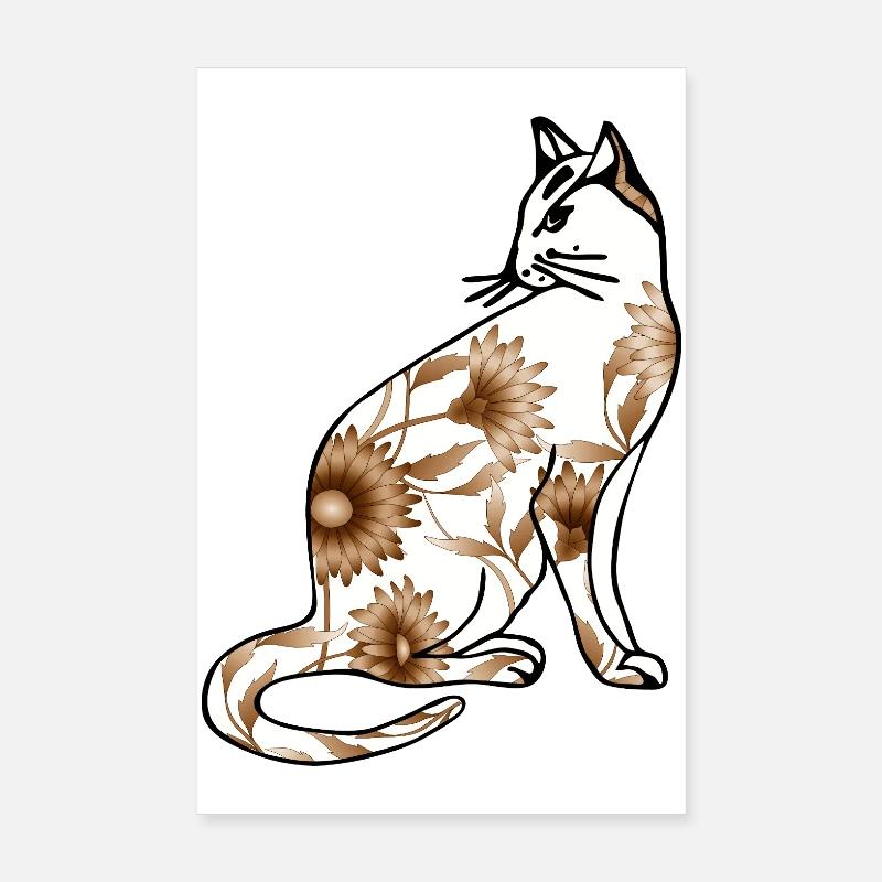 Katze Poster 20x30 cm
