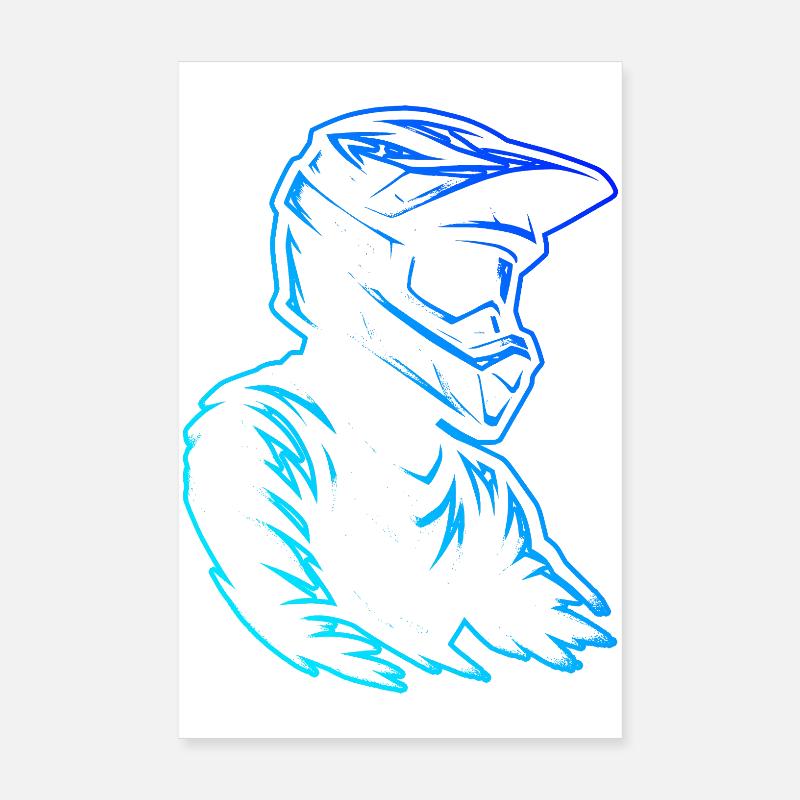 Direkte Motocross Aussage Poster 20x30 cm