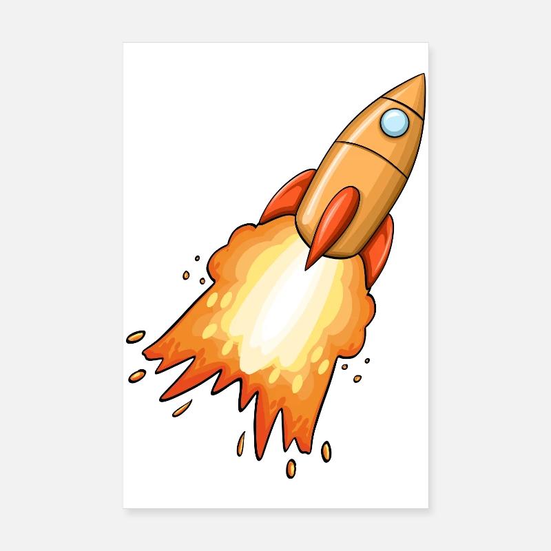 Rocket Poster 8" x 12" (20x30 cm)