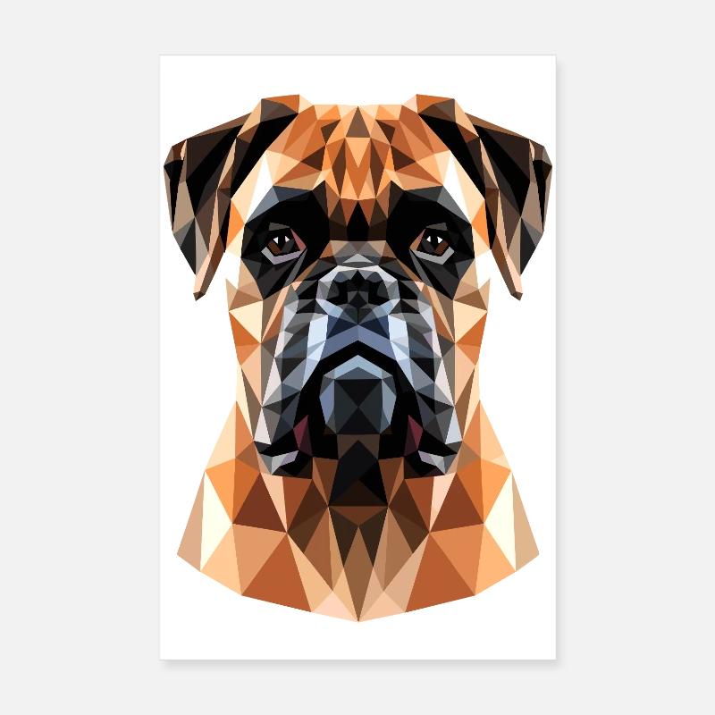 Deutscher Boxer Hunde Boxerverein German Boxer Poster 20x30 cm
