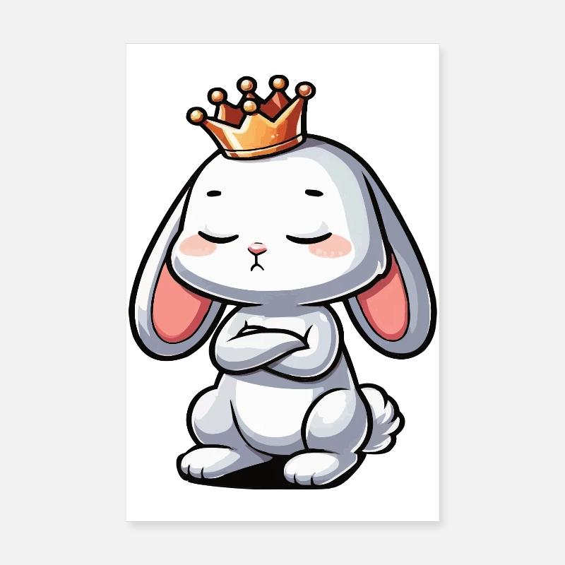 Rabbit Bunny Bunny Long Eared Thumper Ram Poster 8" x 12" (20x30 cm)