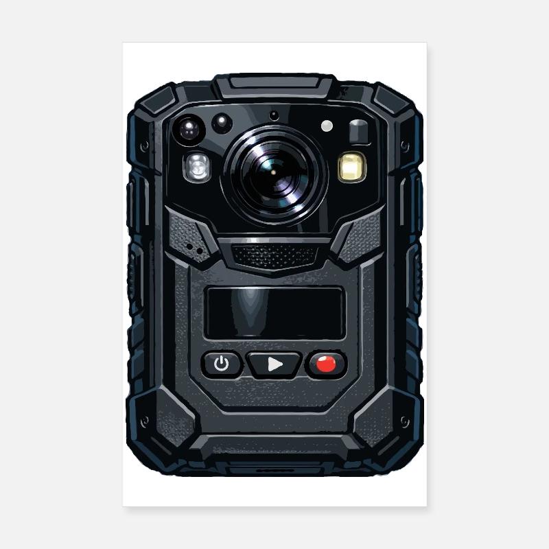 Robuste Action Cam-Illustration Poster 20x30 cm