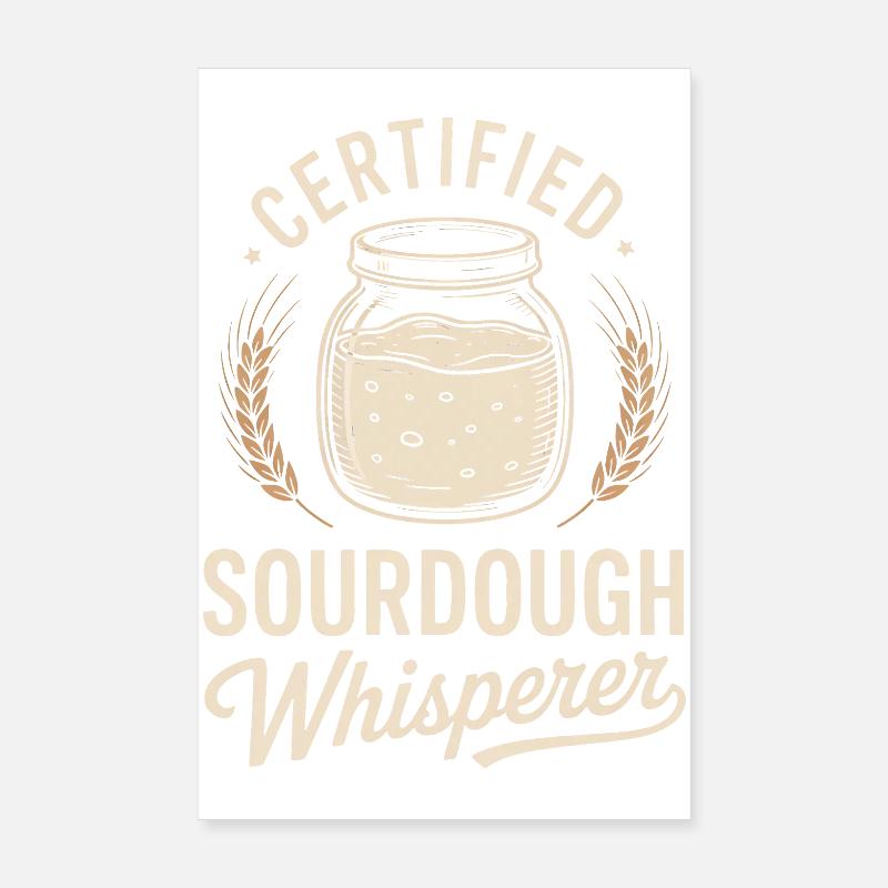 Chuchoteur certifié de levain Poster 20 x 30 cm