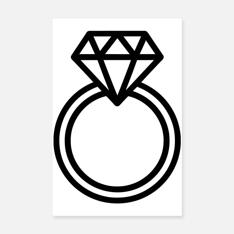 wedding ring, Poster 8" x 12" (20x30 cm)