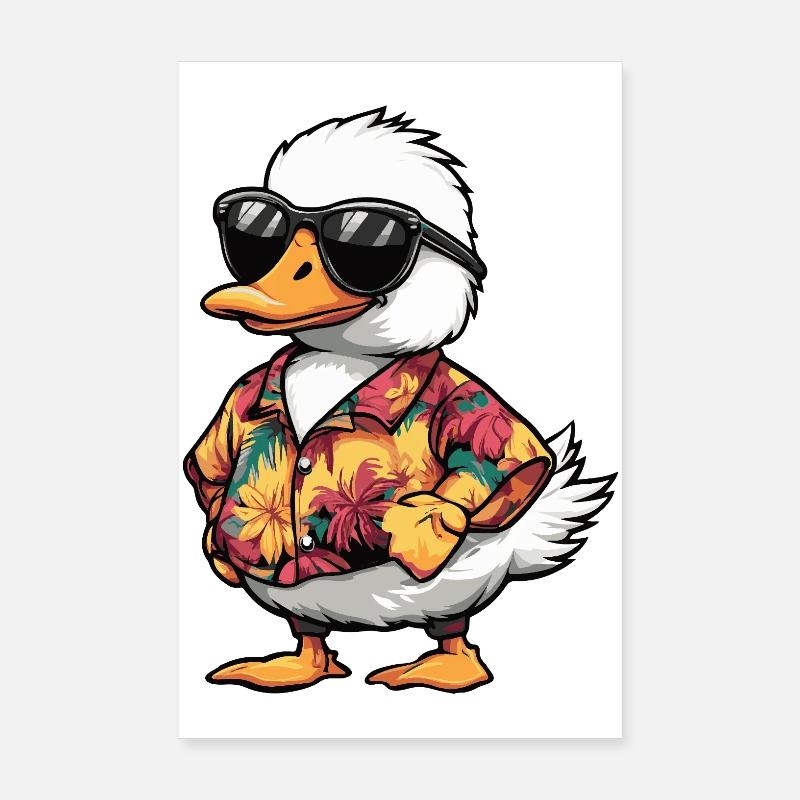 Goose Comic Holiday Poster 8" x 12" (20x30 cm)