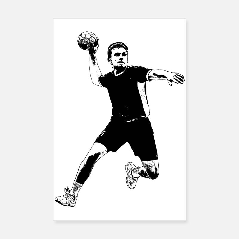 Handballer Poster 20x30 cm