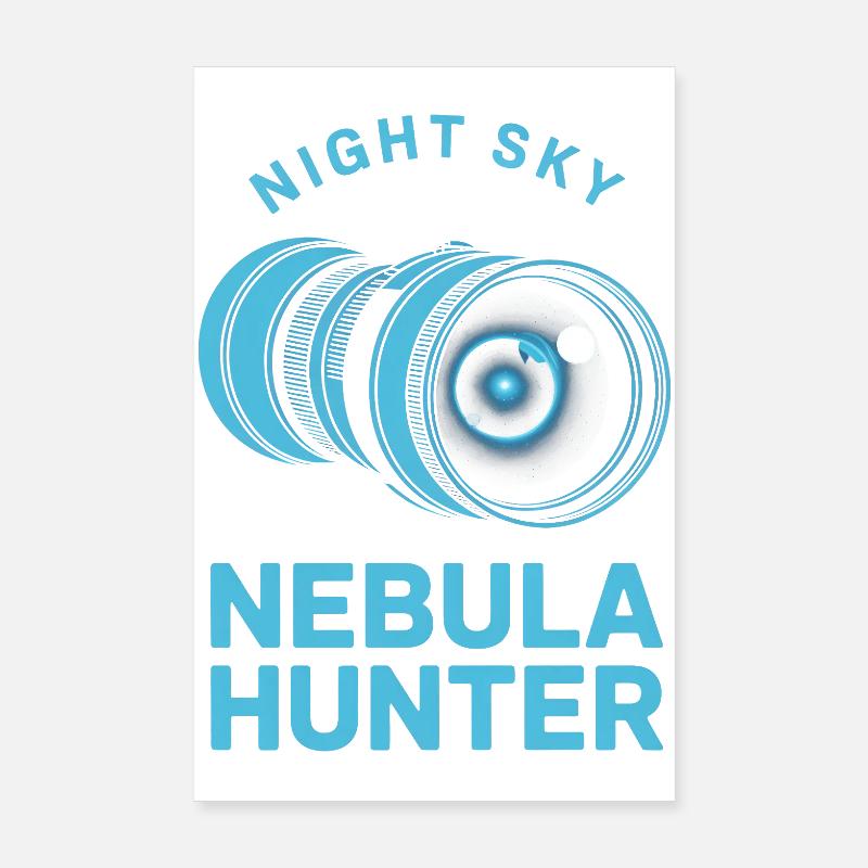 Nebula Hunter Nachthimmel Poster 20x30 cm