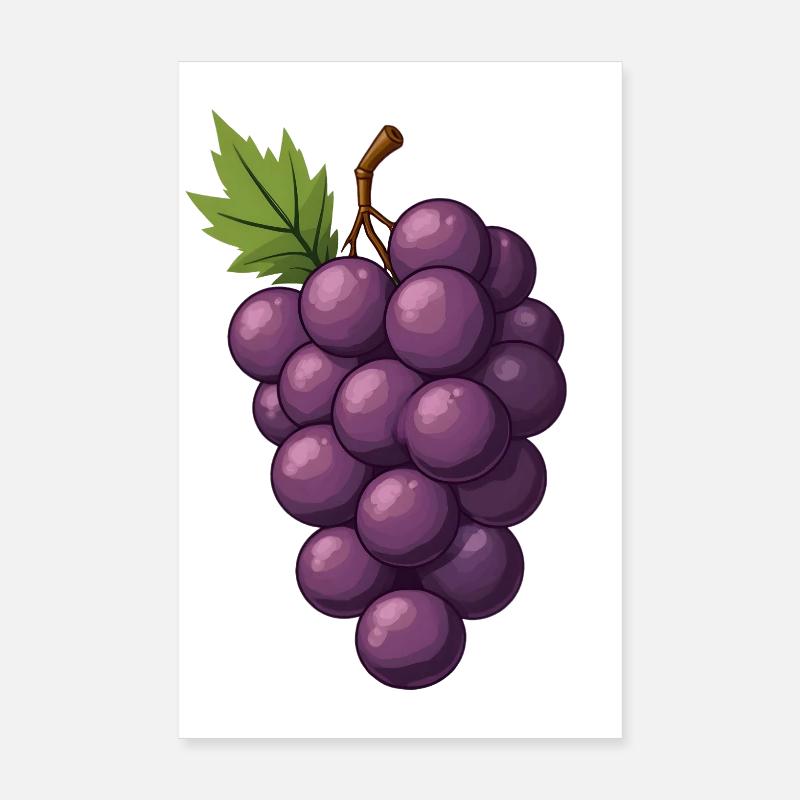 Bunches of grapes Poster 8" x 12" (20x30 cm)