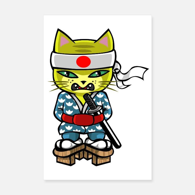 cat-mourai Poster 20x30 cm