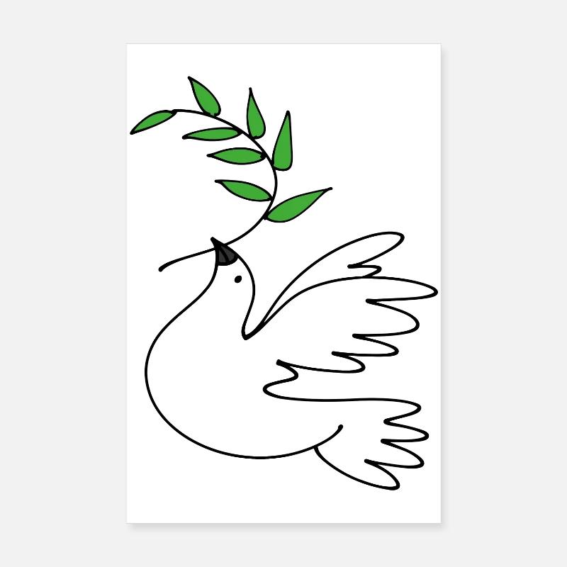 Friedenstaube Poster 20x30 cm