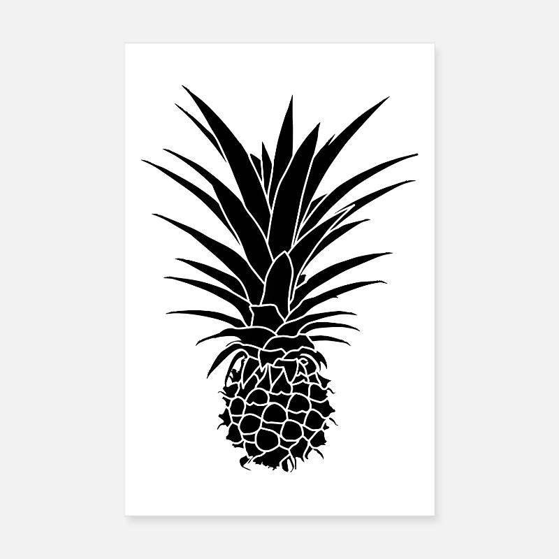Cadeau graphique Ananas Poster 20 x 30 cm