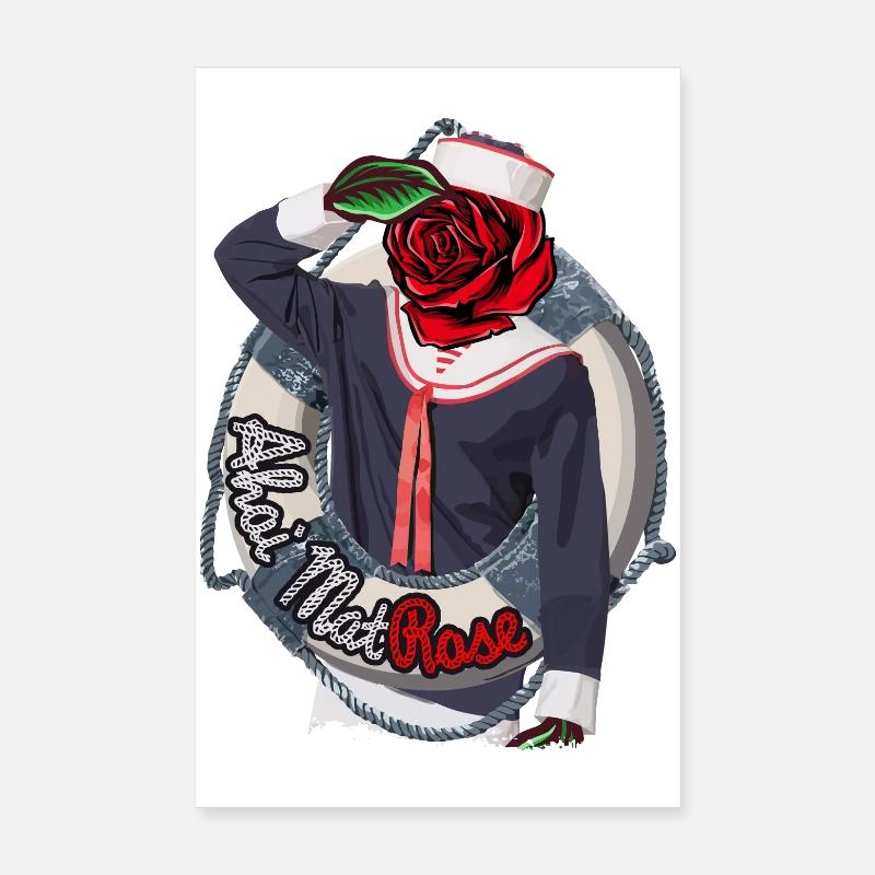 Ahoy MatRose – Conception de jeux de mots maritimes Poster 20 x 30 cm