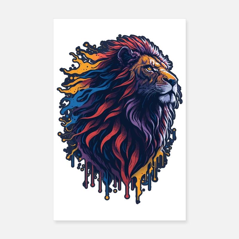 Löwe Poster 20x30 cm