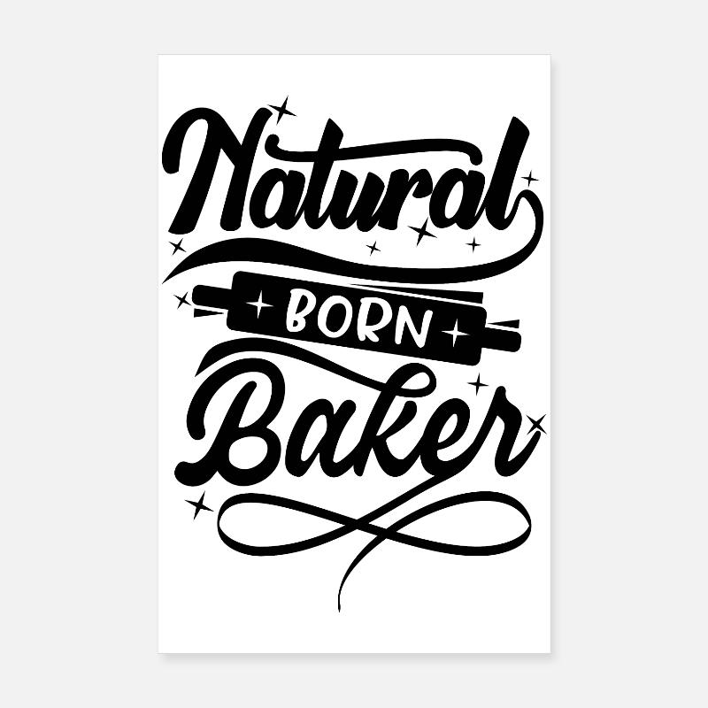 Boulanger né Poster 20 x 30 cm