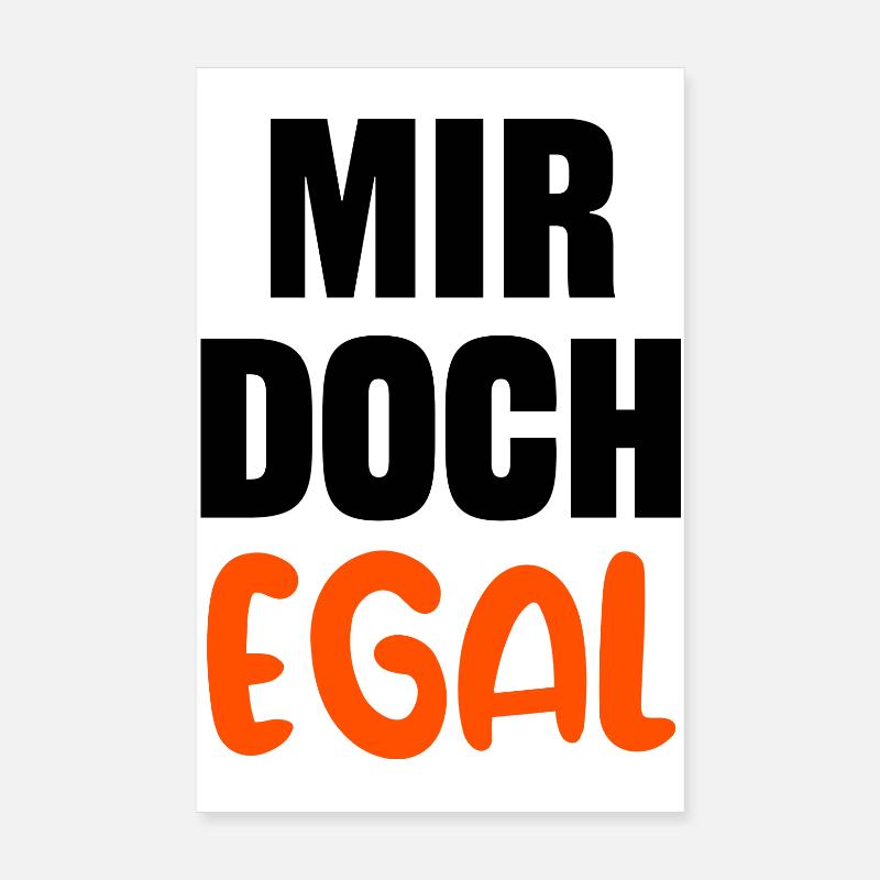 I don't care Statement Indifferent Chill Poster 8" x 12" (20x30 cm)