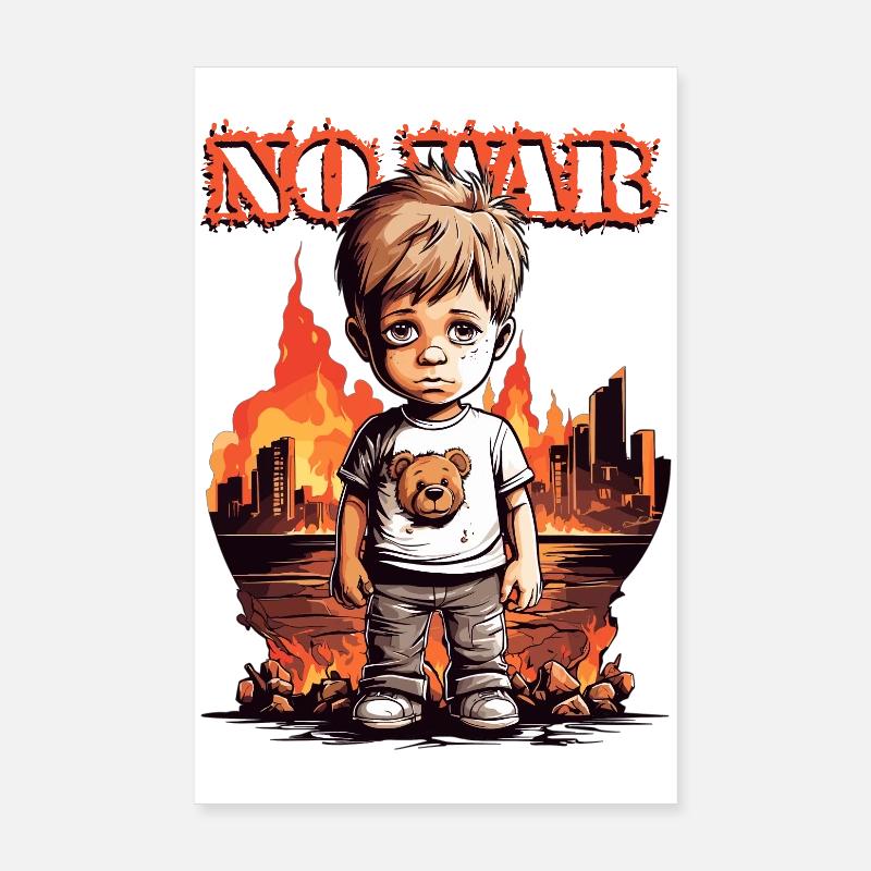 No war ! Poster 8" x 12" (20x30 cm)